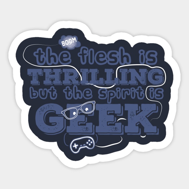 Geek Sticker by Laura Brightwood